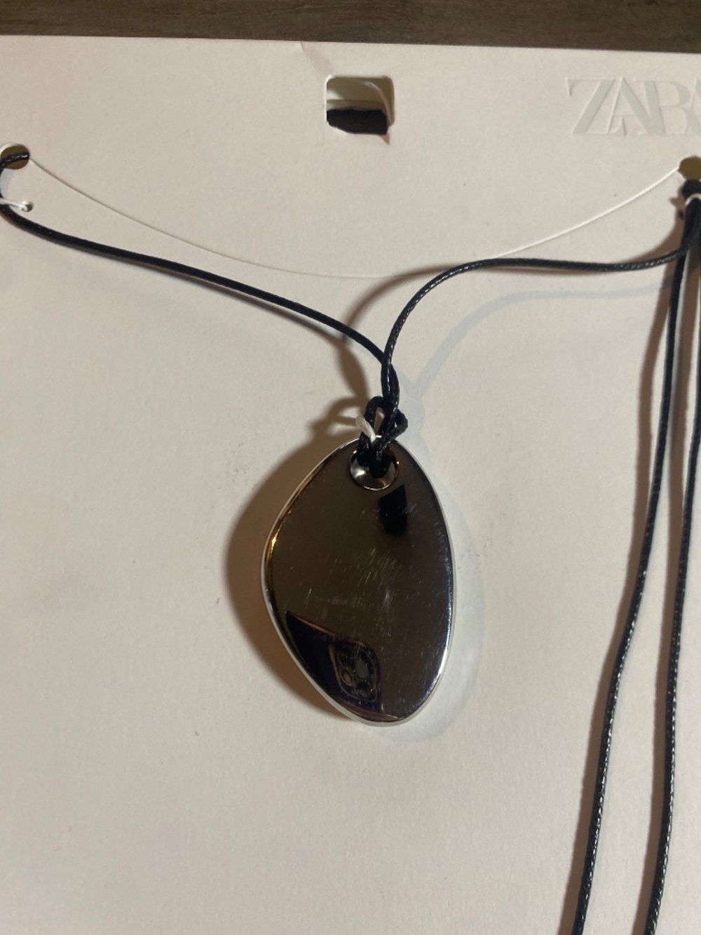 NWT Zara 2-Pack Cord Stud Pendant Necklaces - Picture 6 of 9